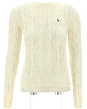 Polo Ralph Lauren Pony Embroidered Crewneck Jumper - White