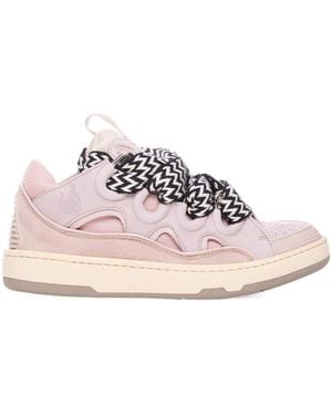 Lanvin Round-Toe Sneakers - Pink