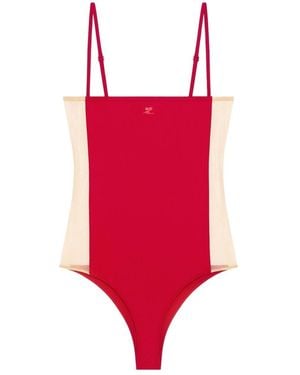 Courreges Illusion Swimsuit - Red