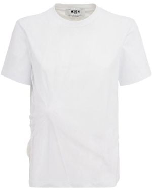 MSGM Cotton T-Shirt - White