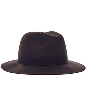 Giorgio Armani Classic Felt Hat - Blue