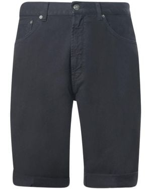 Dondup Cuffed Five-Pocket Shorts - Blue