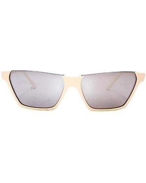 Celine Logo Logo Sunglasses - White