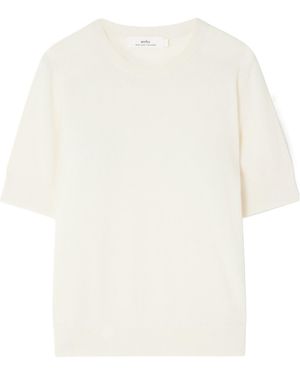 arch4 Ribbed Knit T-Shirt - White