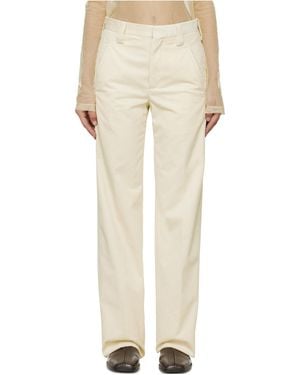 Rier Pleated Detail Casual Trousers - Natural