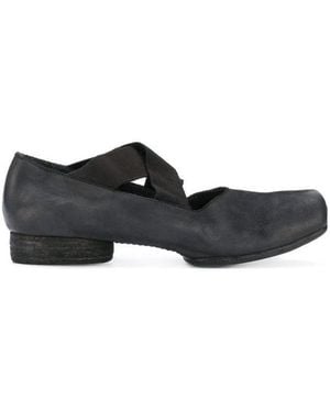 Uma Wang Square-Toe 23Mm Leather Ballerina Shoes - Black