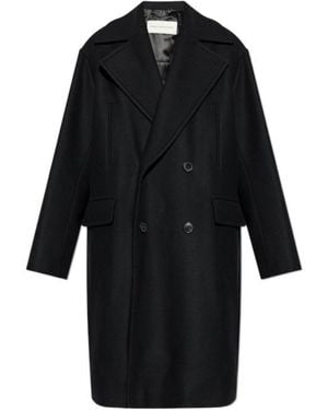 Dries Van Noten Long Sleeve Coat - Black