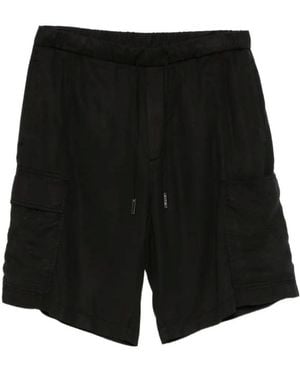 Iceberg Cargo Drawstring Shorts - Black
