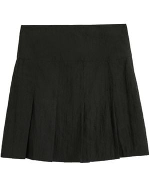 Our Legacy Girdle Pleated Mini Skirt - Black