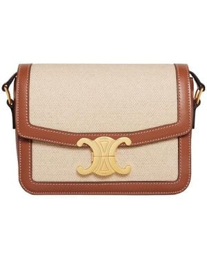Celine Teen Triomphe Bag - Natural