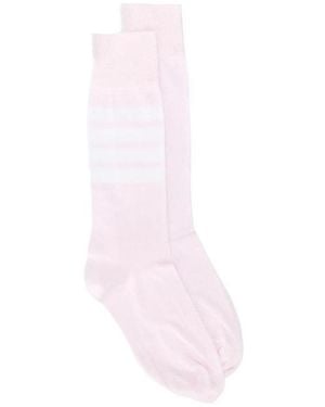 Thom Browne Mid Calf Socks - Pink