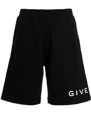 Givenchy Logo Printed Pocketed Shorts - Black