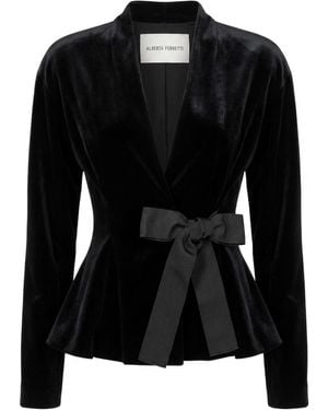 Alberta Ferretti Long-Sleeve Jacket - Black