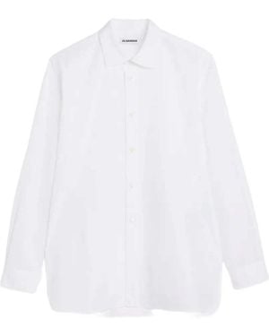 Jil Sander Poplin Long Sleeves Shirt - White