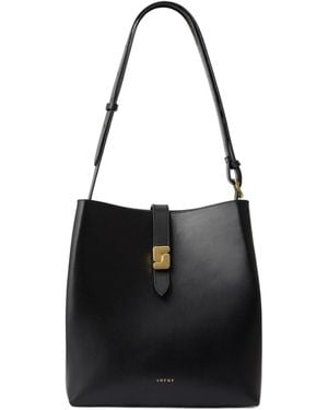 Soeur Minimalist Bucket Bag - Black
