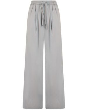 Herno Drawstring Wide-Leg Pants - Gray