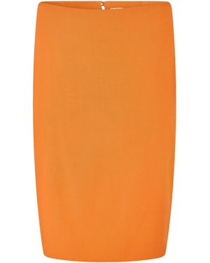 Saint Laurent Cryn Stn Skrt Ld54 - Orange
