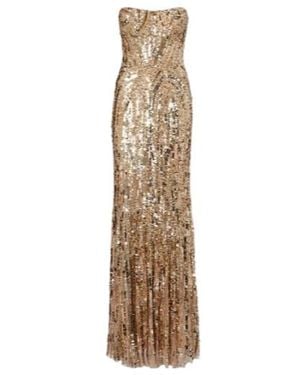 Jenny Packham Euphoria Sequined Gown - Natural