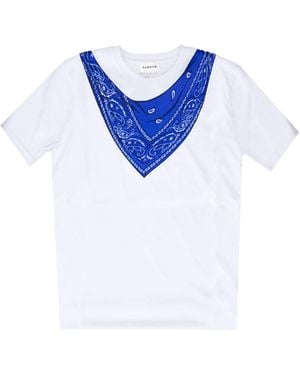 P.A.R.O.S.H. Scarf Detail T-Shirt - Blue