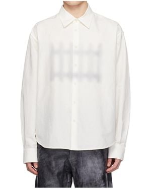 JW Anderson Fence-Printed Shirt - White