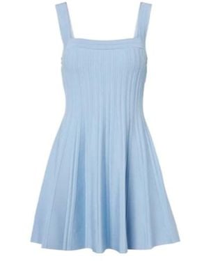 Jonathan Simkhai Indie Ribbed-Knit Minidress - Blue