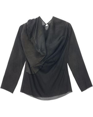 Uma Wang Long-Sleeved Blouse - Blue