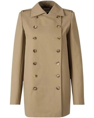 KHAITE Double-Breasted Trench Coat - Natural