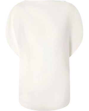 KHAITE Poppi Cotton And Silk-Blend Blouse - White
