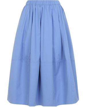 Co. Bubble Midi Skirt - Blue