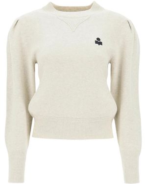 Isabel Marant Kelaya Jumper With Balloon Sleeves - White