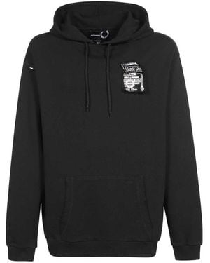 Fred Perry Logo Hoodie - Black