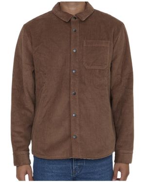 James Perse Corduroy Sherpa Jacket - Brown