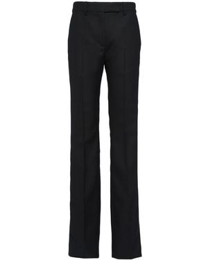 Prada Tailored Straight-Leg Trousers - Black