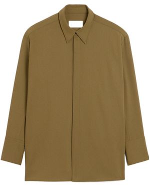 Ami Paris Long-Sleeved Shirt - Green