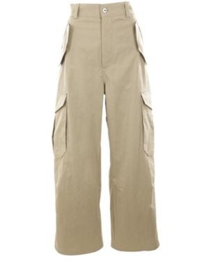 Bottega Veneta Pocket Detailed Cargo Trousers - Natural