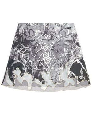 DIESEL O-Lane Mini Skirt - Grey