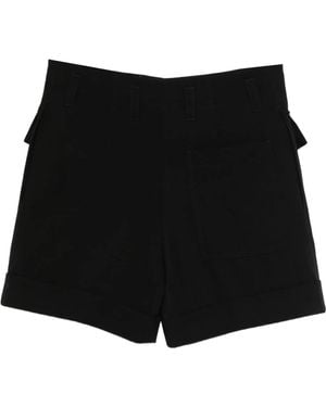 Lanvin Belt-Loop Cargo Shorts - Black