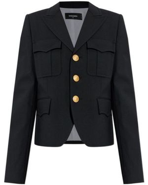 DSquared² Button-Up Blazer - Black