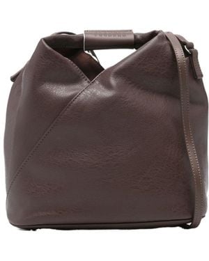 MM6 by Maison Margiela Japanese Logo Detailed Crossbody Bag - Brown