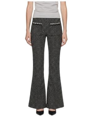 Marissa Chiara Wide-Leg Casual Trousers - Grey