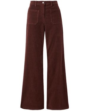 Nili Lotan Florence Flared Trousers - Purple