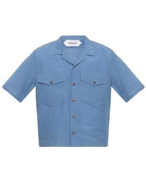 Versace Linen Shirt - Blue