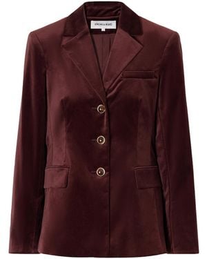 Veronica Beard Raelynn Textured Jacket - Purple
