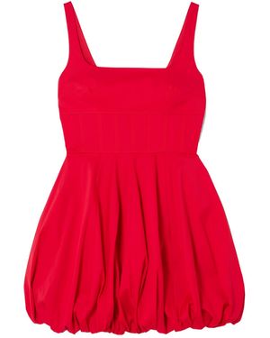 Emilia Wickstead Annabelle Cotton-Blend Poplin Mini Dress - Red