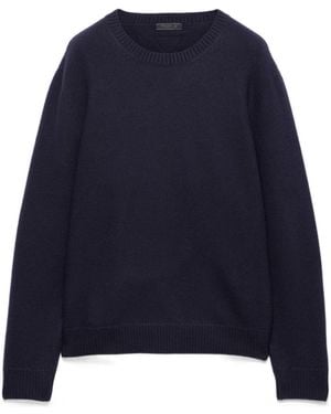 Prada Wool Crew-Neck Sweater - Blue