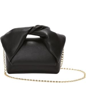 JW Anderson Jw Anderson Small Twister Top Handle Bag - Black