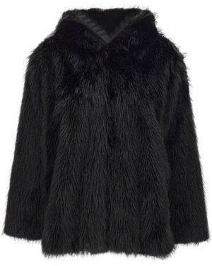 Kaos Faux Fur Coat - Blue