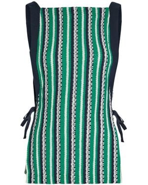 Jonathan Simkhai Striped Knit Top - Green