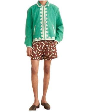 Bode Printed Shorts - Green