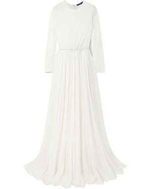 Ralph Lauren Crepe Maxi Dress - White